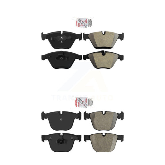Semi-Metallic Disc Brake Pads Front Rear Kit For BMW M3 650i 645Ci 550i 750i 1 M