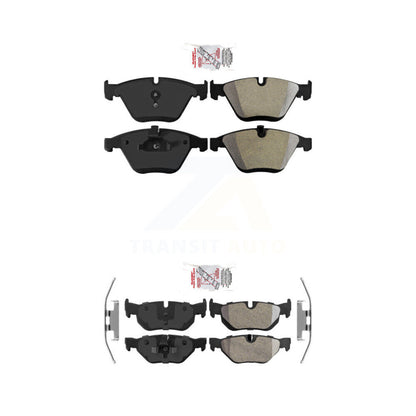 Semi-Metallic Disc Brake Pads Front Rear Kit For BMW 328i xDrive X1 328xi