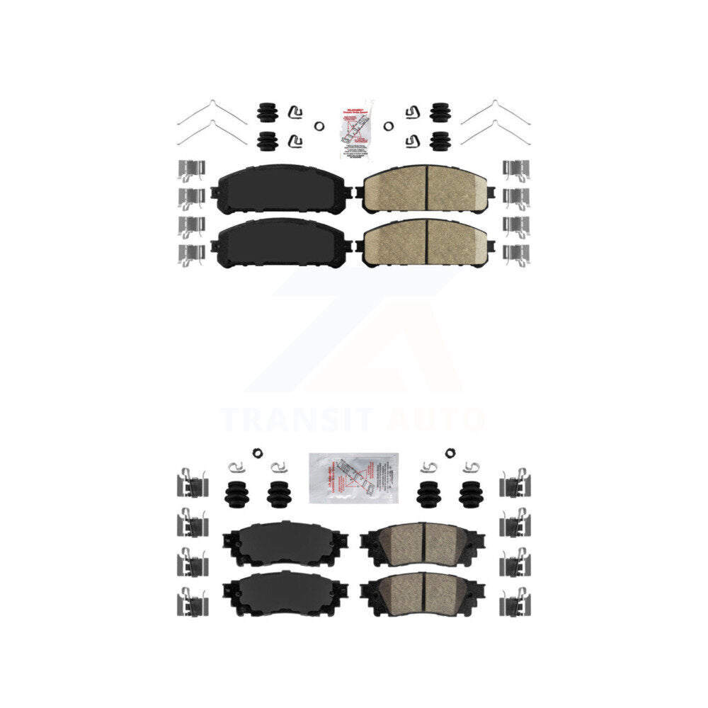 Ceramic Disc Brake Pads Front Rear Kit For Lexus Toyota Camry NX300 NX200t