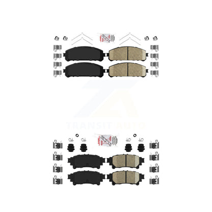 Ceramic Disc Brake Pads Front Rear Kit For Toyota Sienna Highlander Lexus RX350