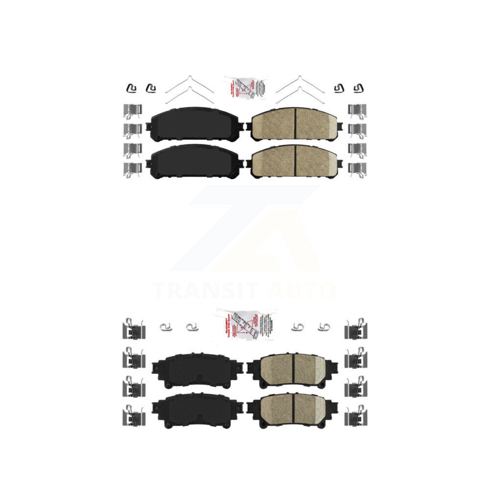 Ceramic Disc Brake Pads Front Rear Kit For Toyota Sienna Highlander Lexus RX350