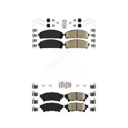 Ceramic Disc Brake Pads Front Rear Kit For Toyota Sienna Highlander Lexus RX350