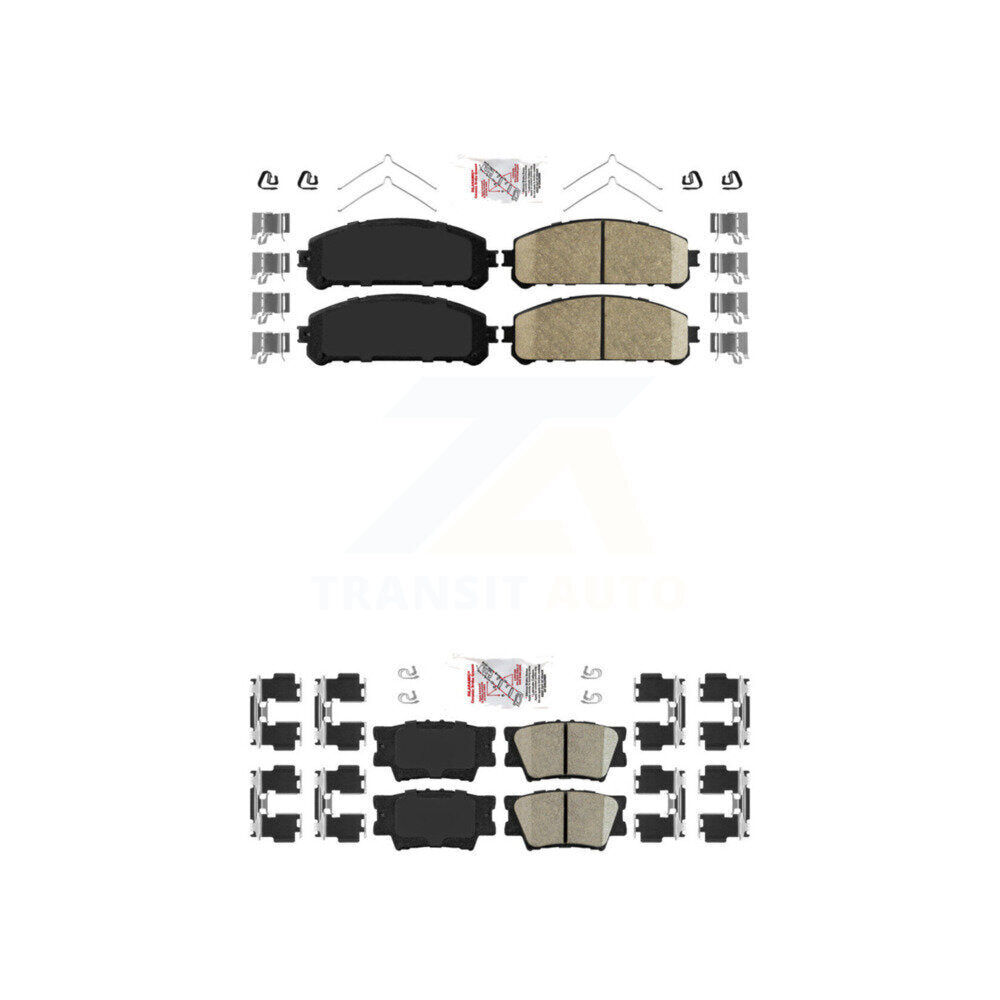 Ceramic Disc Brake Pads Front Rear Kit For 2022 Toyota Camry TRD
