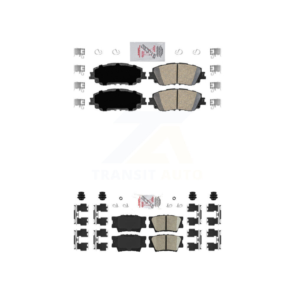 Ceramic Disc Brake Pads Front Rear Kit For Toyota Camry