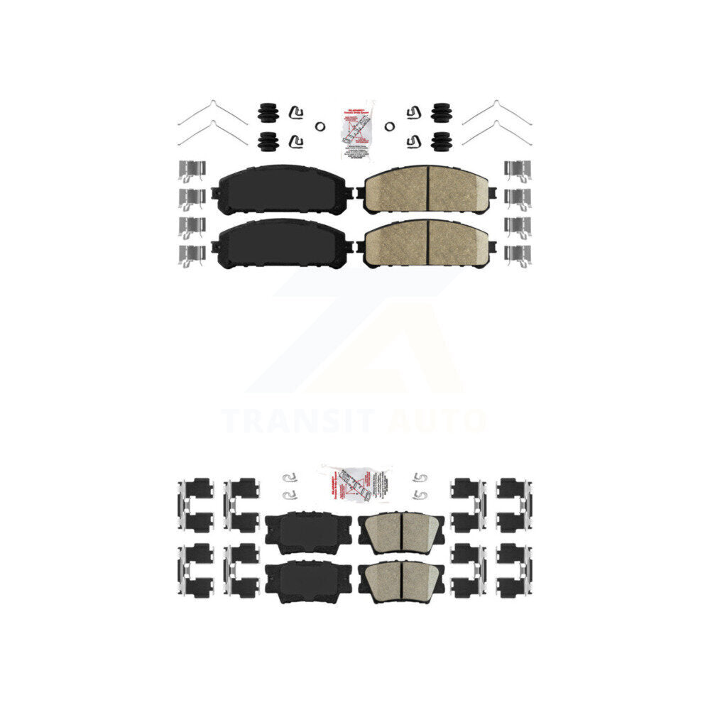 Ceramic Disc Brake Pads Front Rear Kit For 2022 Toyota Camry TRD