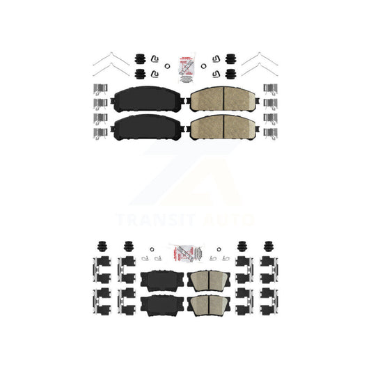 Ceramic Disc Brake Pads Front Rear Kit For 2022 Toyota Camry TRD