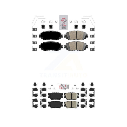 Ceramic Disc Brake Pads Front Rear Kit For Toyota Camry