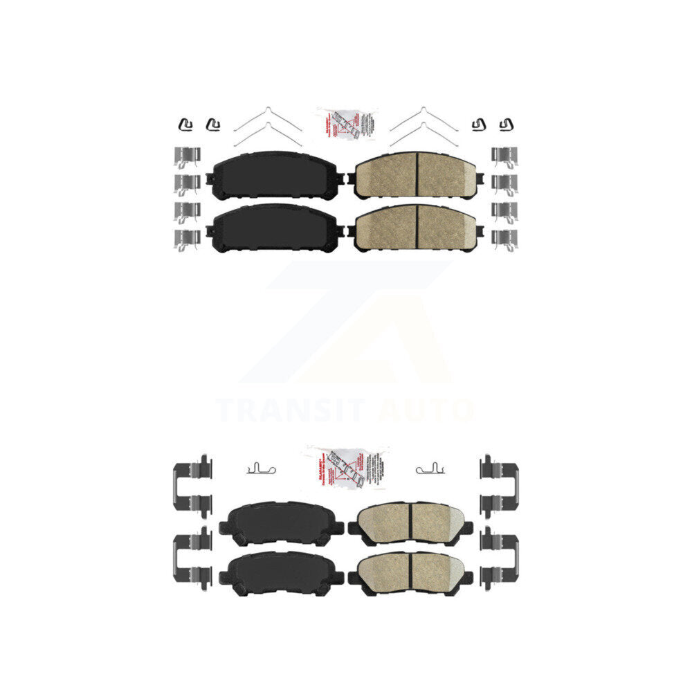 Ceramic Disc Brake Pads Front Rear Kit For Toyota Highlander