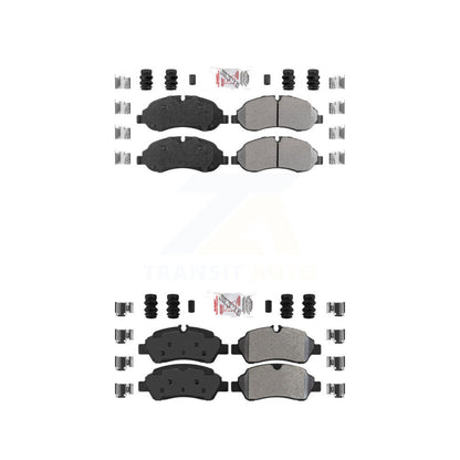 Semi-Metallic Disc Brake Pads Front Rear Kit For Ford Transit-250 Transit-150 HD