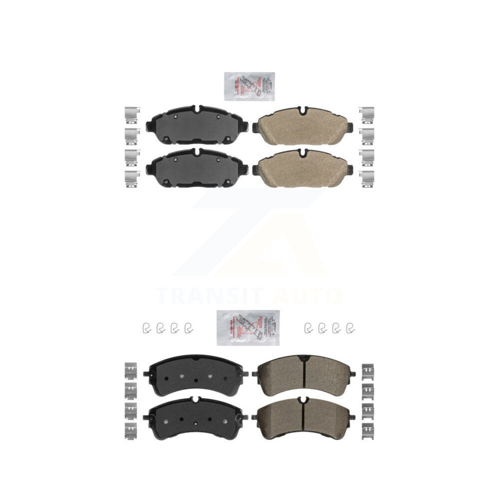 Semi-Metallic Disc Brake Pads Front Rear Kit For Ford Transit-250 Transit-150 HD