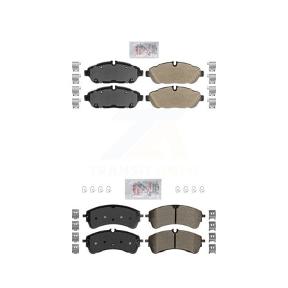 Semi-Metallic Disc Brake Pads Front Rear Kit For Ford Transit-250 Transit-150 HD