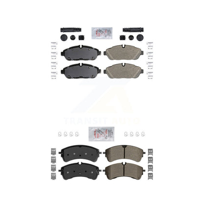 Semi-Metallic Disc Brake Pads Front Rear Kit For Ford Transit-250 Transit-150 HD