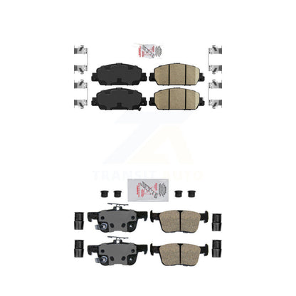 Ceramic Disc Brake Pads Front Rear Kit For Honda Accord