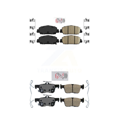 Ceramic Disc Brake Pads Front Rear Kit For Honda Accord