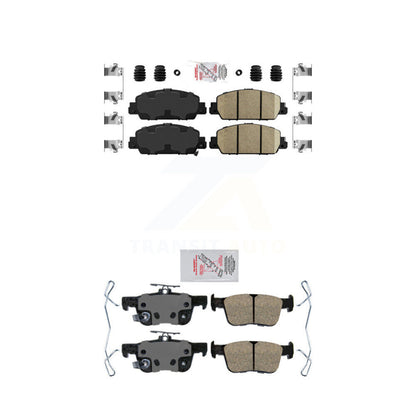 Ceramic Disc Brake Pads Front Rear Kit For Honda Accord