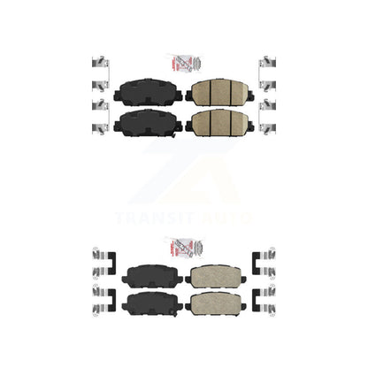Ceramic Disc Brake Pads Front Rear Kit For 2016-2022 Honda HR-V