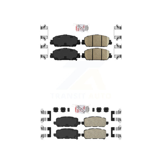 Ceramic Disc Brake Pads Front Rear Kit For 2016-2022 Honda HR-V