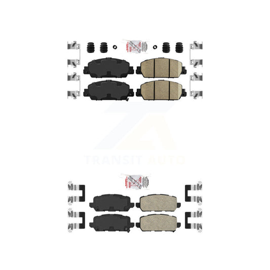 Ceramic Disc Brake Pads Front Rear Kit For 2016-2022 Honda HR-V