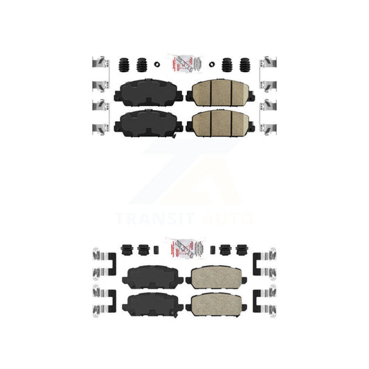 Ceramic Disc Brake Pads Front Rear Kit For 2016-2022 Honda HR-V