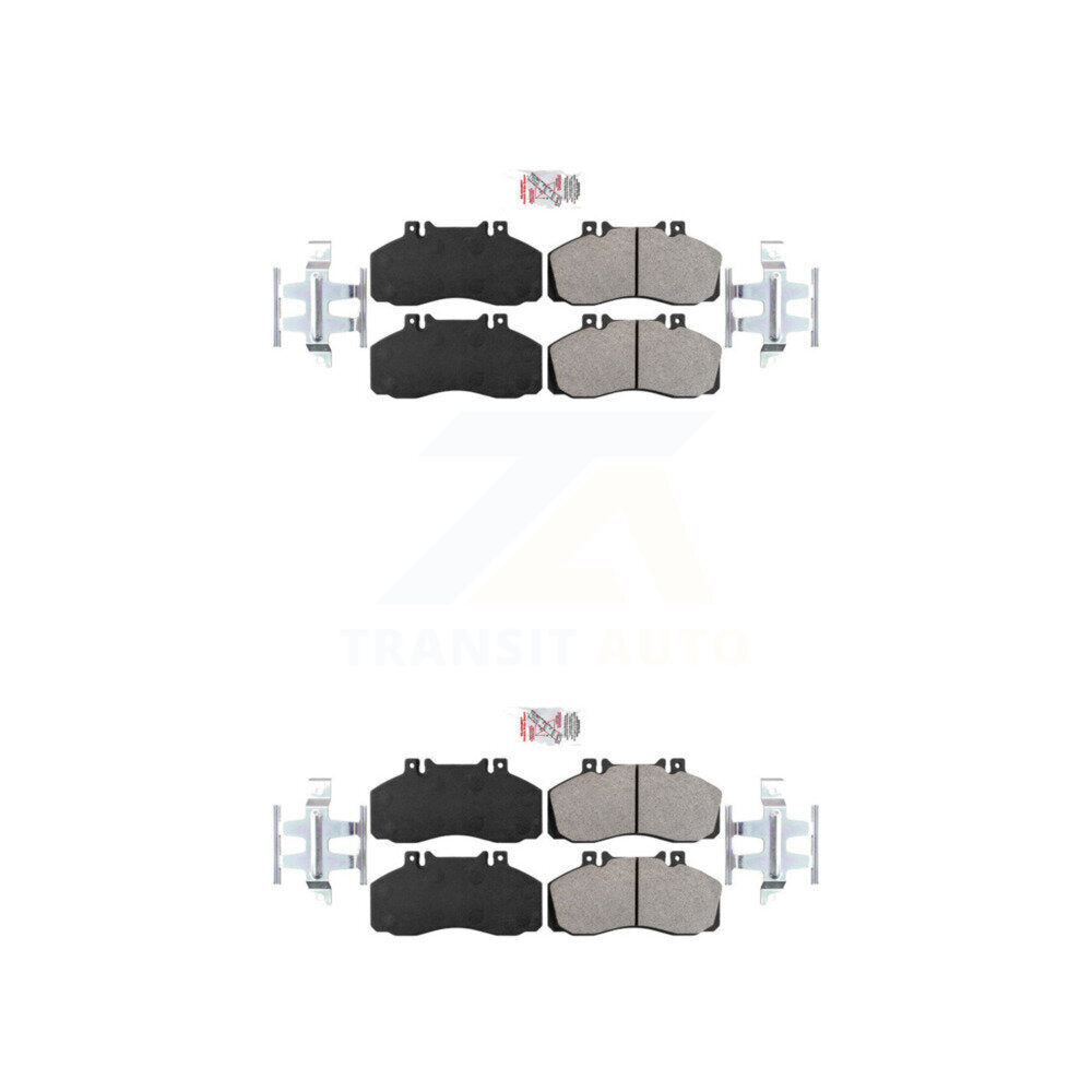 Semi-Metallic Disc Brake Pads Front Rear Kit For Hino Workhorse W42 145 165