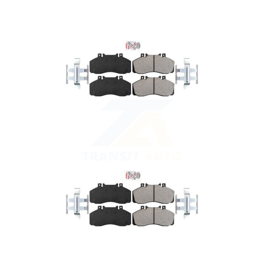 Semi-Metallic Disc Brake Pads Front Rear Kit For Hino Workhorse W42 145 165