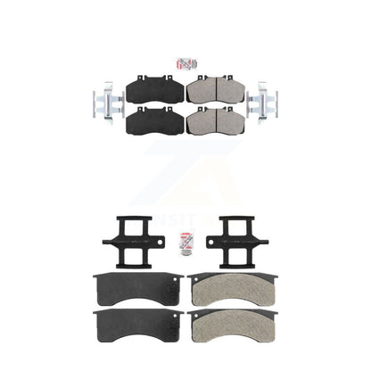 Semi-Metallic Disc Brake Pads Front Rear Kit For 2005-2010 Hino 185 18500lbs GVW