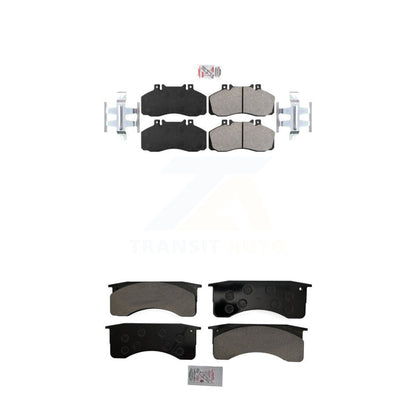 Semi-Metallic Disc Brake Pads Front Rear Kit For 2005-2010 Hino 185 18500lbs GVW