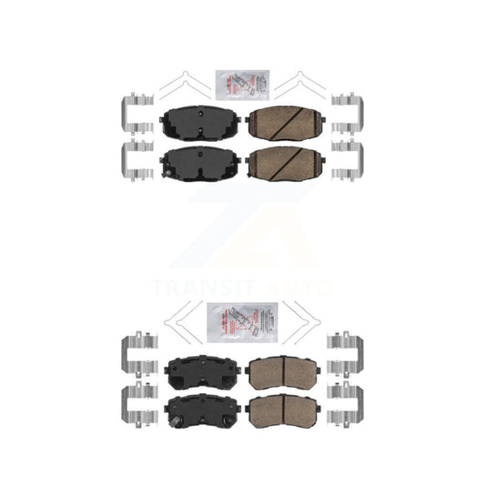 Ceramic Disc Brake Pads Front Rear Kit For Hyundai Kona Kia Seltos