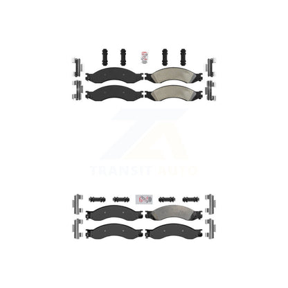 Semi-Metallic Disc Brake Pads Front Rear Kit For GMC Chevrolet C4500 Kodiak