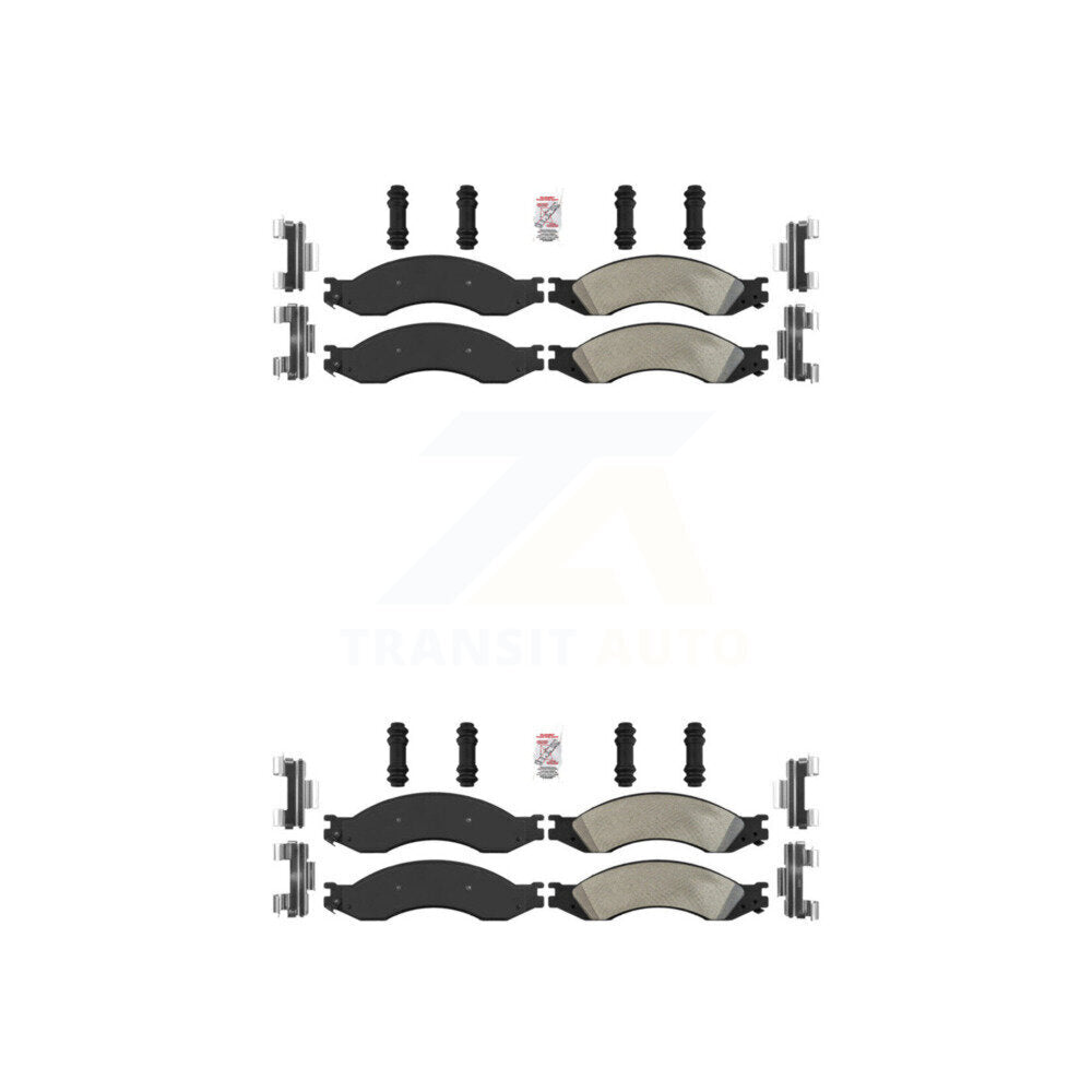 Semi-Metallic Disc Brake Pads Front Rear Kit For GMC Chevrolet C4500 Kodiak