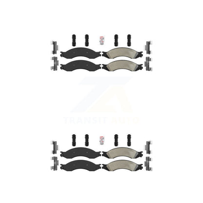 Semi-Metallic Disc Brake Pads Front Rear Kit For GMC Chevrolet C4500 Kodiak