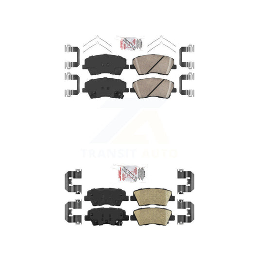 Ceramic Disc Brake Pads Front Rear Kit For Hyundai Elantra Ioniq Kia Niro