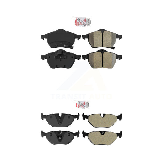 Semi-Metallic Disc Brake Pads Front Rear Kit For Saab 9-5