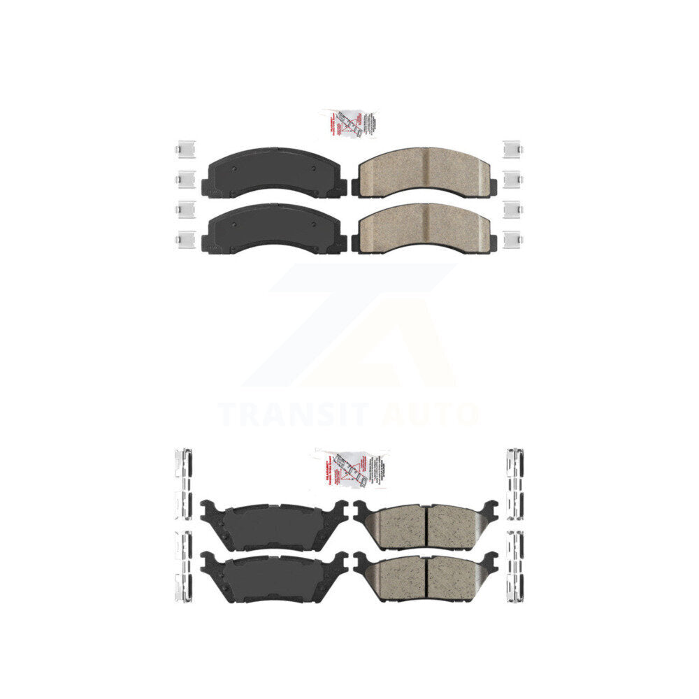 Ceramic Disc Brake Pads Front Rear Kit For Ford F-150 Expedition Lincoln