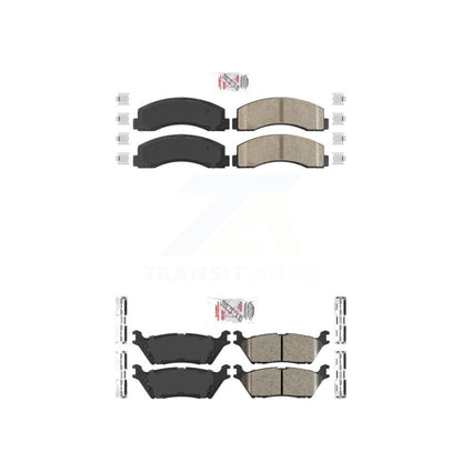 Ceramic Disc Brake Pads Front Rear Kit For Ford F-150 Expedition Lincoln