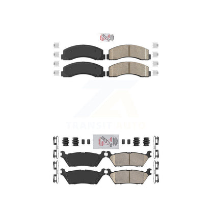 Ceramic Disc Brake Pads Front Rear Kit For Ford F-150 Expedition Lincoln