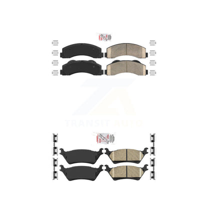 Ceramic Disc Brake Pads Front Rear Kit For Ford F-150