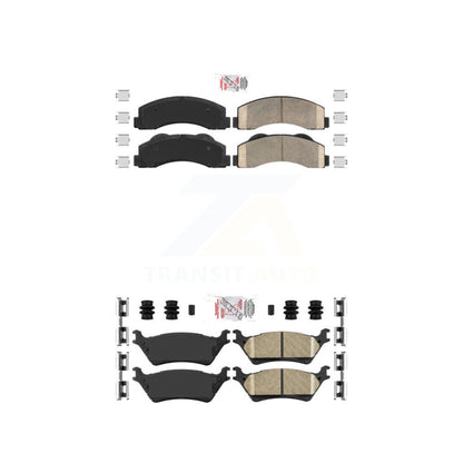Ceramic Disc Brake Pads Front Rear Kit For Ford F-150