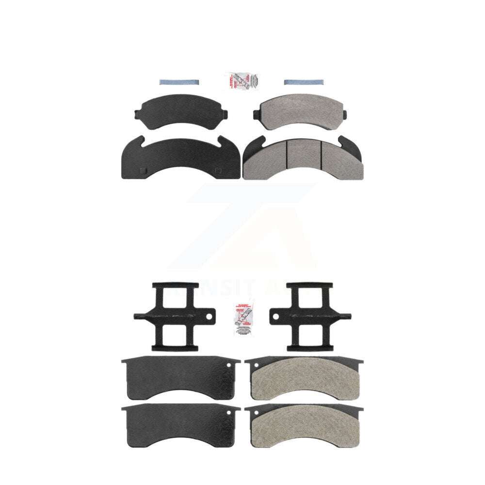 Semi-Metallic Disc Brake Pads Front Rear Kit For GMC C7500 Topkick Chevrolet C70