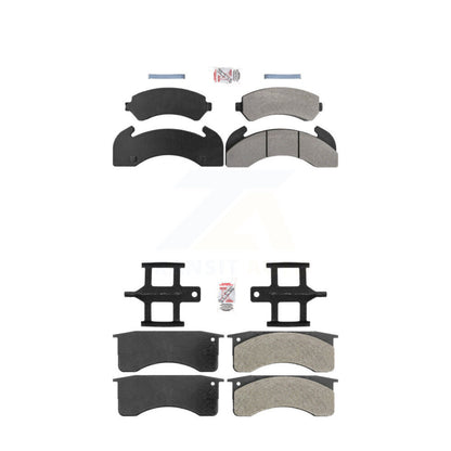 Semi-Metallic Disc Brake Pads Front Rear Kit For GMC C7500 Topkick Chevrolet C70