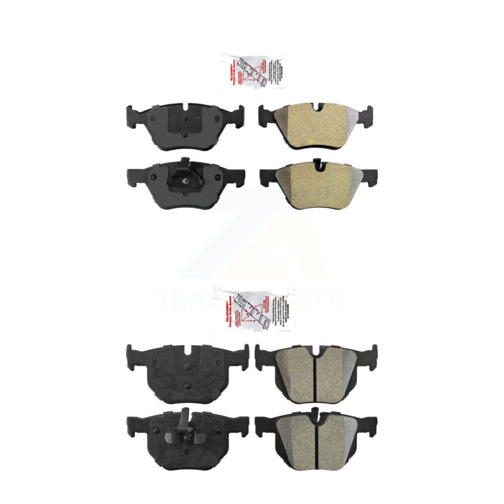 Semi-Metallic Disc Brake Pads Front Rear Kit For BMW 330i 330xi 335xi