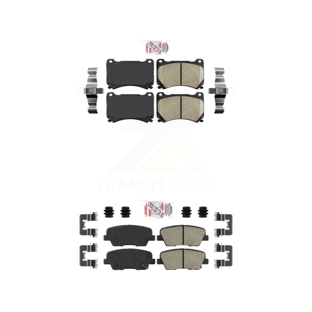 Ceramic Disc Brake Pads Front Rear Kit For Hyundai Genesis Equus