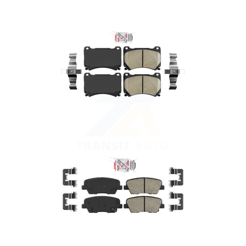 Ceramic Disc Brake Pads Front Rear Kit For Hyundai Genesis Equus