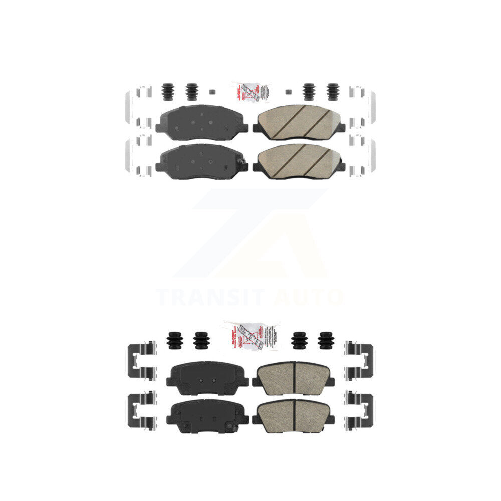 Ceramic Disc Brake Pads Front Rear Kit For Kia Sedona Hyundai Entourage Genesis