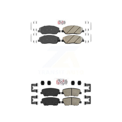 Ceramic Disc Brake Pads Front Rear Kit For Kia Sedona Hyundai Entourage Genesis