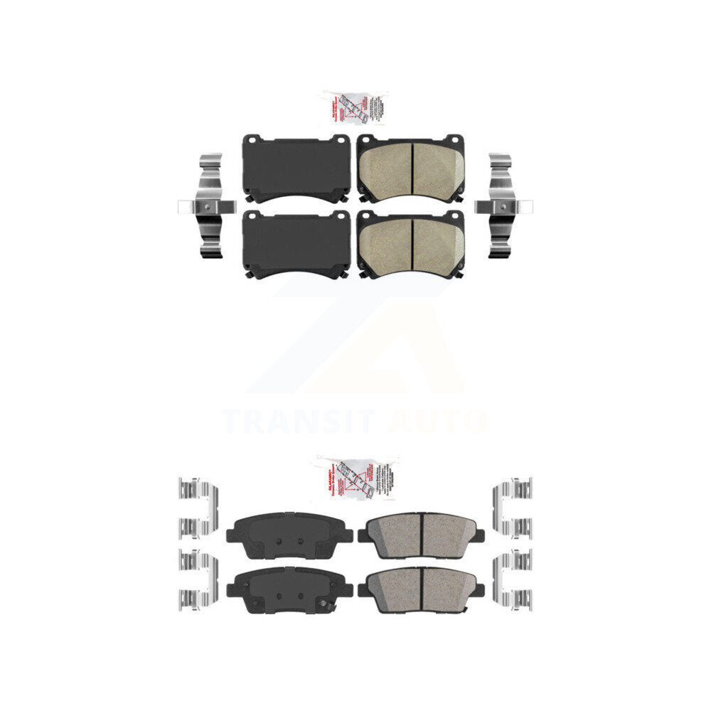 Ceramic Disc Brake Pads Front Rear Kit For Hyundai Genesis