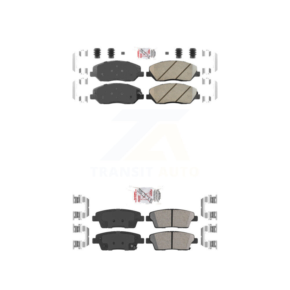 Ceramic Disc Brake Pads Front Rear Kit For Hyundai Genesis 3.8L