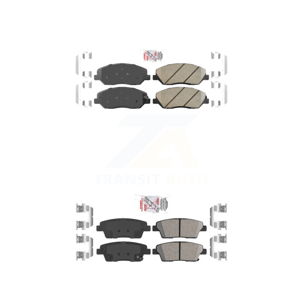 Ceramic Disc Brake Pads Front Rear Kit For Hyundai Genesis 3.8L
