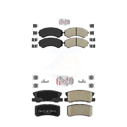 Semi-Metallic Ceramic Disc Brake Pads Front Rear Kit For Mitsubishi Endeavor