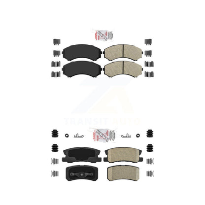 Semi-Metallic Ceramic Disc Brake Pads Front Rear Kit For Mitsubishi Endeavor